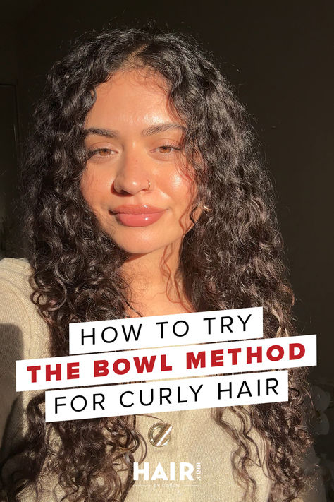 If you’ve been wondering how (and if) you should try the bowl method for curly hair, you’ve come to the right place. Here’s what you should know. The Bowl Method Curly Hair, Curly Hair Bowl Method, Bowl Method Curly Hair, Bowl Method, 3a Curly Hair, Beauty Clothes, Hair Ideas, Curly Hair, Hair Hair