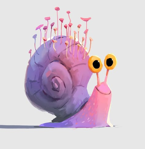 Happy Friday folks! . #some #weird #snail #character #happy #friday #have #fun #everyone . . #art #characterdesign #samnassour Snail Character Design, Snail Character, Snail Art, Desenho Tattoo, Character Design References, Children's Book Illustration, Animal Illustration, Book Illustration, Watercolor Illustration