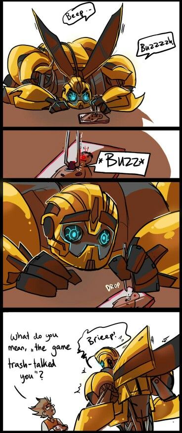 Bumblebee getting trash talked Prowl X Bumblebee, Transformers X Reader, Transformers Prime Bumblebee, Arcee Transformers, Transformers Film, Transformers Memes, Transformers Rescue Bots, Transformers Funny, Bee Bee