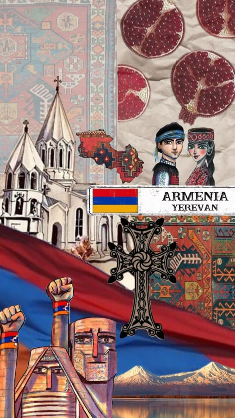 Armenia🇦🇲 Armenian Culture, Yerevan Armenia, Travel Collage, People Of The World, Exotic Flowers, Armenia, Aesthetic Art, Beautiful Pictures, Projects To Try