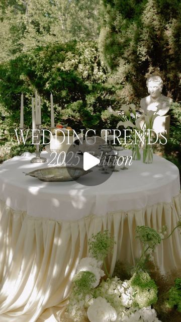 French Weddings on Instagram: "Thank you to everyone who participated in our 2025 wedding trends quiz and to the amazing vendors who brought these trends to life through their recent weddings. Here are some key trends for 2025:

- Vintage Vibes: Retro-inspired elements such as antique garden chairs, silverware or vintage ceramic plates are making a comeback, adding nostalgic charm to modern weddings.

- Drapery Decor: Dramatic drapery is replacing fairy lights, bringing romance and depth to venues.

- 80’s Wedding Dresses: Iconic 80’s silhouettes like bubble sleeves and drop waists are back in style.
Dress @rimearodaky 

- Alternative Desserts: Treats like pie meringue or madeleine cake are taking center stage over traditional cakes.

- Silver Accents: Silver details add a touch of vintage Pie Meringue, French Weddings, Madeleine Cake, Dessert Alternatives, Vintage Garden Wedding, Antique Garden, Garden Wedding Ideas, 2025 Wedding, Traditional Cakes