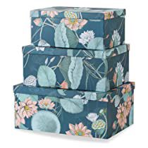 Check this out! Floral Storage, Photo Box Storage, Orange Accessories, Stackable Storage Boxes, Decorative Storage Boxes, Rich Color Palette, Storage Boxes With Lids, Cards Business, Nesting Boxes