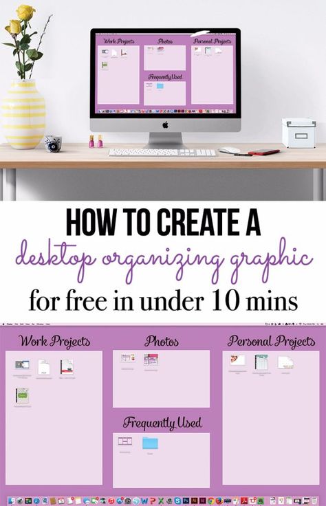 DIY Ideas for Your Computer - Organize Your Computer Desktop - Cool Desk, Home Office, Bulletin Boards and Tech Projects for Kids, Awesome Tips and Tricks for Your Laptop and Desktop, Best Shortcuts and Neat Ways To Make Your Computer Even Better With Productivity Tips http://diyjoy.com/diy-ideas-computer Organize Computer Desktop, Office Desk Organization, Office Redo, Organize Life, Ms Project, Tech Organization, Computer Help, Digital Organization, Organized Chaos