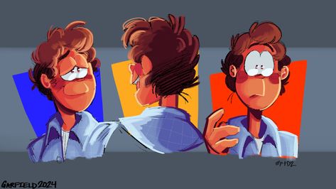 John Arbuckle Garfield, Garfield Human, Garfield Fanart, Garfield Jon, John Arbuckle, Fast Sketches, Jon Arbuckle, Garfield Comic, Garfield Pictures