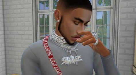 Ice By Savage 💎 Sims 4 Cc Iced Out Chain, Sims 4 Chains Cc, Sims 4 Chain Cc, Ice Ring, Sims 4 Cas Mods, Sims 4 Body Mods, Ring Accessories, Chicken Nugget, Sims 4 Cas