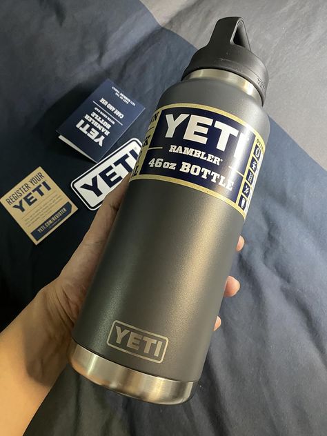 YETI Rambler 46oz Bottle, This allows me to always have an icy drink available when I go to work and need a cool drink to quench my thirst and cool off! As an Amazon Associate, I earn from qualifying purchases. #CommissionsEarned When I Go, Best Smartphone, Yeti Rambler, Go To Work, Plain Tshirt, Fun Drinks, Going To Work, To Work