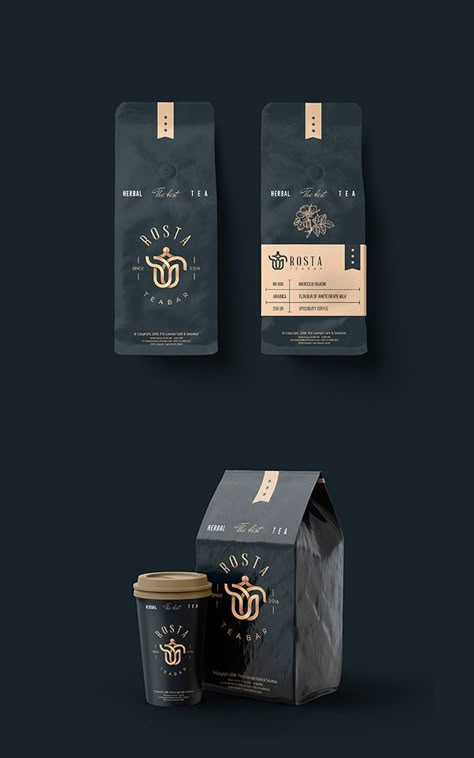 Cafe Branding Logo, Tea Bag Design, Tea Bag Packaging, Coffee Branding Design, Tea Box Design, Coffee Packaging Design, Packaging And Label Design, Coffee Bag Design, Packaging And Label