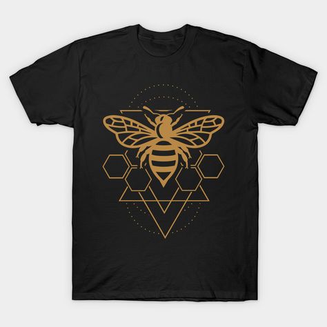 Bees Design, Bee Keeper, Bee Honey, Honeycomb Design, Shirt Print Design, Bee Design, Bee Keeping, Honey Bee, Nature Lovers