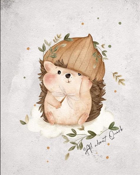 Baby Boutique Logo, Hedgehog Nursery, Baby Room Pictures, Hedgehog Drawing, Photo Reels, Woodland Animals Theme, Nursery Illustration, Fall Drawings, Kids Room Interior Design