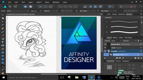 Serif Affinity Designer 1.10.3.1188 Free Download - FileCR Web Mockup, Pencil Tool, Text Frame, Professional Graphic Design, Affinity Photo, Affinity Designer, Graphic Design Software, Text Style, Photo Editing Software