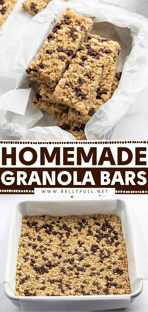 Easy Homemade Granola Bars, Granola Bars Recipe, Homemade Granola Recipe, Easy Homemade Granola, Chocolate Chip Granola Bars, Granola Recipe Bars, Homemade Granola Bars, Granola Recipe, Healthy Ingredients