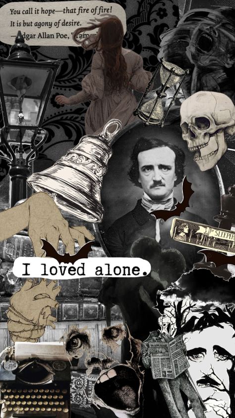 edgar allan poe!!! Edgar Allen Poe Background, Edgar Allan Poe Aesthetic Wallpaper, Edgar Allen Poe Wallpaper Iphone, Literature Wallpaper Aesthetic, Edgar Allen Poe Wallpaper, Edgar Allan Poe Aesthetic, Edgar Allen Poe Aesthetic, Poe Aesthetic, Edgar Allen Poe Art