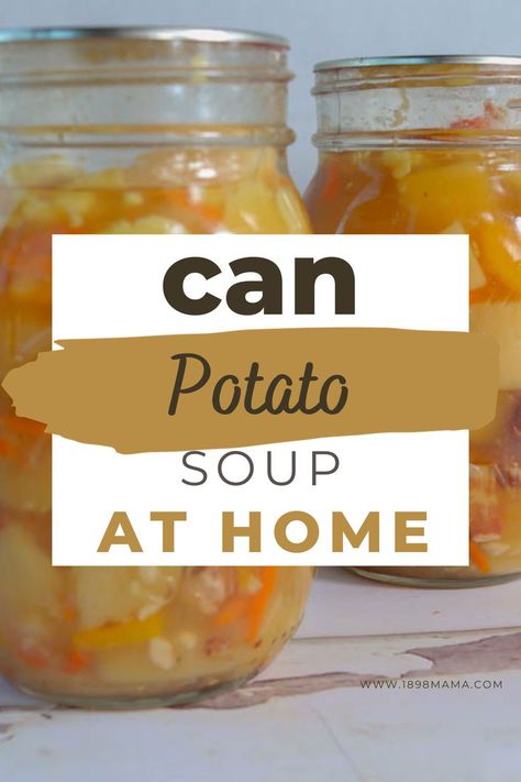 Deliciously preserved comfort in a jar! Learn how to pressure can potato soup at home – the perfect solution for busy days or cozy nights. Stock your pantry with hearty goodness! Canning Basics, Water Bath Canning Recipes, Pressure Canning Recipes, Canned Potatoes, Stock Your Pantry, Water Bath Canning, Growing Veggies, Pressure Canning, Made From Scratch