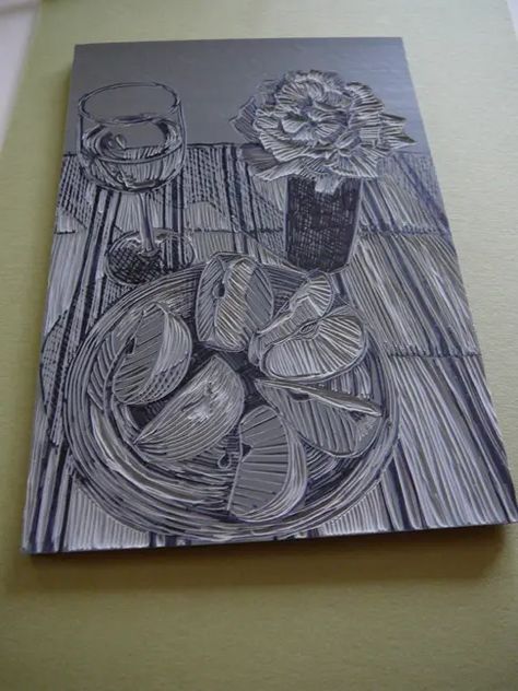 Color Linocut, Linoleum Printmaking, Linocut Ideas, Still Life With Apples, Printmaking Projects, Relief Printmaking, Linoleum Block Printing, Linocut Printmaking, Lino Art