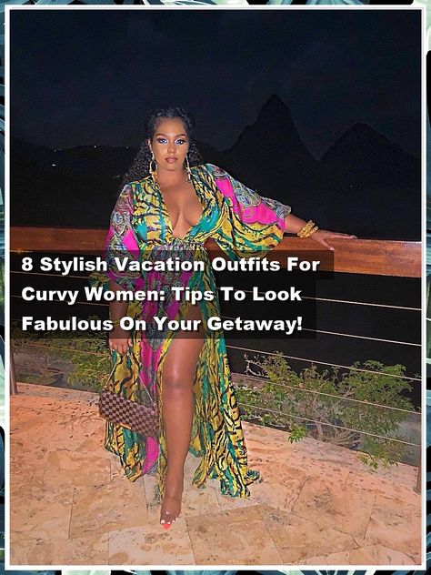 Discover the ultimate guide to vacation outfits for curvy women with our curated list of 8 stylish looks that will have you feeling fabulous on your getaway! From breezy dresses to chic swimwear, we provide tips and inspiration to help you embrace your curves while staying trendy. Whether you're lounging on the beach or exploring a new city, these outfits are designed to flatter and boost your confidence. Get ready to turn heads on your next adventure! Curvy Vacation Outfits, Plus Size Resort Wear Outfits, Plus Size Beach Outfits Vacations, Stylish Vacation Outfits, Plus Size Vacation Outfits, Outfits For Curvy Women, Plus Size Resort Wear, Plus Size Beach Outfits, Cancun Outfits