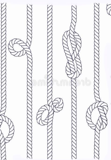 Rope Tattoo Stencil, Corda Tattoo, Rope Tattoo Design, Galaxy Tattoo Sleeve, Rope Tattoo, Rope Drawing, Watercolour Ideas, Galaxy Tattoo, Anchor Tattoos