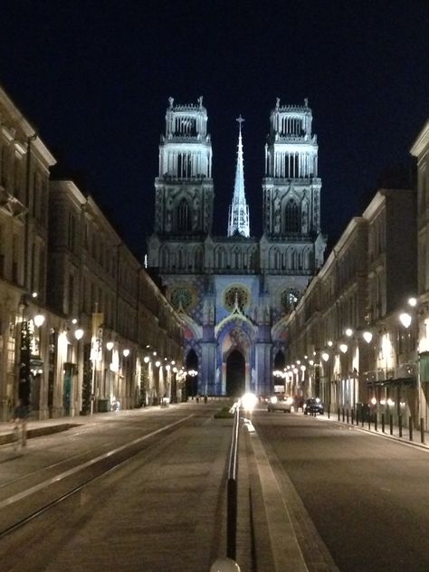 Old Town of Orleans, France. Cathédrale Sainte-Croix d’Orléans of the night Orleans France, Locksmith Services, Saint Denis, Old Town, Big Ben, Paris France, Wattpad, Paris, France