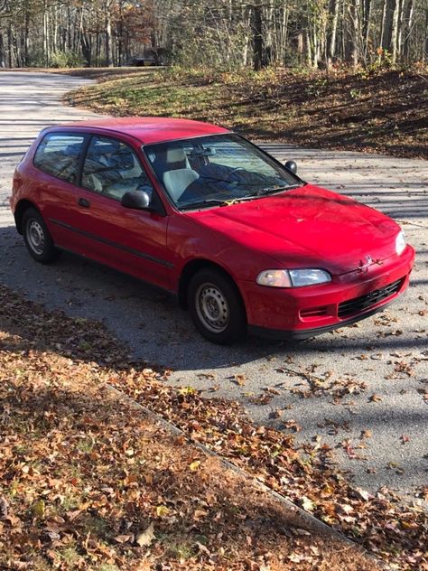 1995 Honda Civic Hatchback, Eg Hatchback, 90s Cars, 1995 Honda Civic, Civic Eg, Honda Civic Dx, Honda Civic Hatchback, Civic Hatchback, Car Stuff