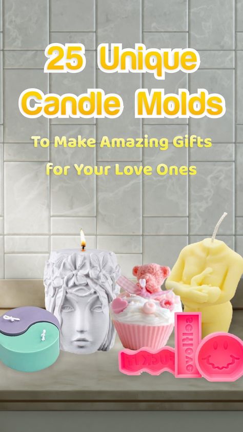 If you are going to add beautiful candles oin your special gifts for your loved ones, then you will definitely need the best and unique candle molds. Let’s take a look at the article below because we have compiled the perfect and unique candle candle molds just for you. From unique flower and animal candle mold to the best 3D geometric candle mold, you will surely fall in love with these gifts. Let’s get started! Candles Molds, Candle Molds Silicone, Unique Candle Molds, Cartoon Candle, Animal Candle, Flower And Animal, Acrylic Crafts, Geometric Candle, Baby Candle