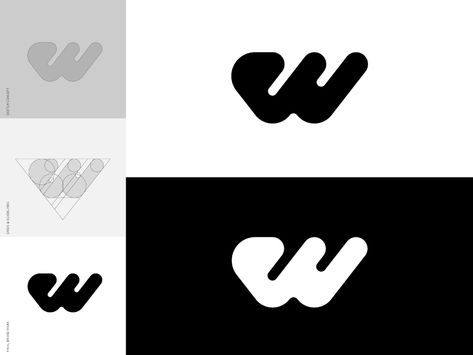 W Brand Mark - Logo Design by Gert van Duinen on Dribbble F Logo, Brand Mark, Branding Design Logo, Vimeo Logo, Brand Identity, Creative Professional, Branding Design, Logo Design, Tech Company Logos