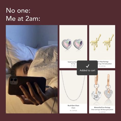 Who needs sleep when you can buy silver jewellery at affordable prices? 💸 What are you shopping for at 2am? Tell us below 👇🏻 The comment with most likes wins a free jewellery 👀 #meme #giveaway #relatable #silverjewellery #saje #relatable #jewelleryshop #silver #affordableluxury #chosenwisely #fyp #foryoupage #trending #funny Jewellery Memes Funny, Jewelry Content Ideas, Jewelry Content, Funny Jewelry, Need Sleep, Jewelry Post, Business Card Template Design, Brand Ideas, Jewelry Lookbook