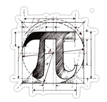 Pi Symbol Sketch Sticker Pi Art, Pi Symbol, Kid Decor, I Love Math, Math Geek, Happy Pi Day, Platonic Solid, Math Jokes, Love Math