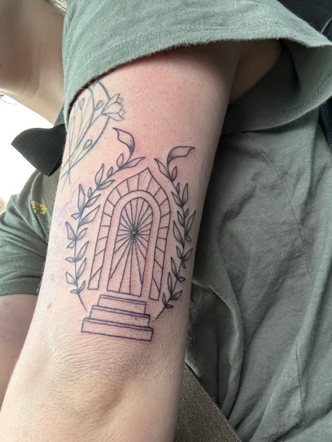 The Battle At Gardens Gate Tattoo, Battle At Gardens Gate Tattoo, Battle At Gardens Gate, Greta Van Fleet Battle At Gardens Gate, Gates Tattoo, Greta Van Fleet Inspired Tattoos, Battle At Gardens Gate Symbols, Garden Gate Tattoo, The Battle At Gardens Gate Symbols