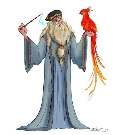 Here is my finished Dumbledore with Fawkes SWIPE FOR THE WHOLE PICTURE 💛 Have a nice weekend! . . . . . . . . . . #hogwarts… Albus Dumbledore Art, Harry Potter Sketch, Harry Potter Professors, Harry Potter Book Covers, Harry Potter Dumbledore, Potter Fanart, Harry Potter Art Drawings, Harry Potter Print, Harry Potter Classroom