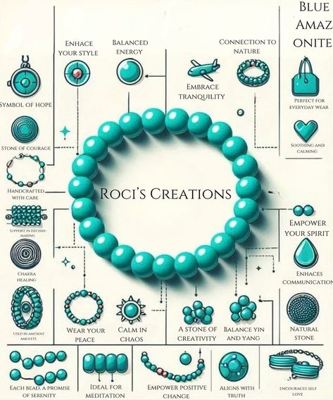 Blue Amazonite bracelet ✌🏻🩵 Amazonite Bracelet, Bracelet, Blue, Quick Saves