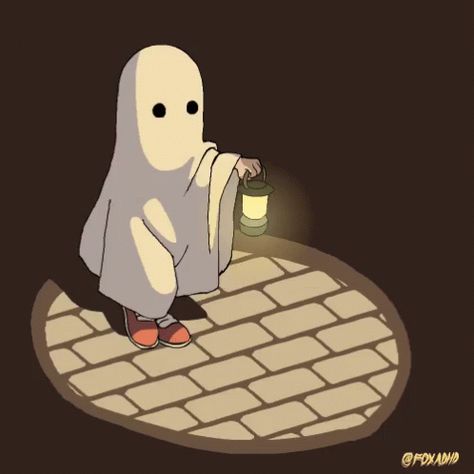 Ghost Lamp GIF - Ghost Lamp Night - Discover & Share GIFs A Ghost, Cartoon Character, Ghost, Gif, Halloween, Anime