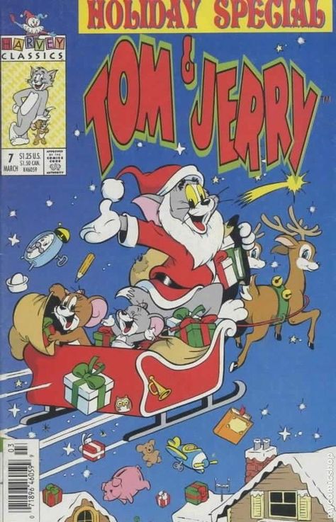 Tom and Jerry (1991 Harvey) #7 Tom Og Jerry, Tom Et Jerry, Christmas Comics, Tom Y Jerry, Disney Vintage, Tom Jerry, Bd Comics, Vintage Comic Books, Hanna Barbera