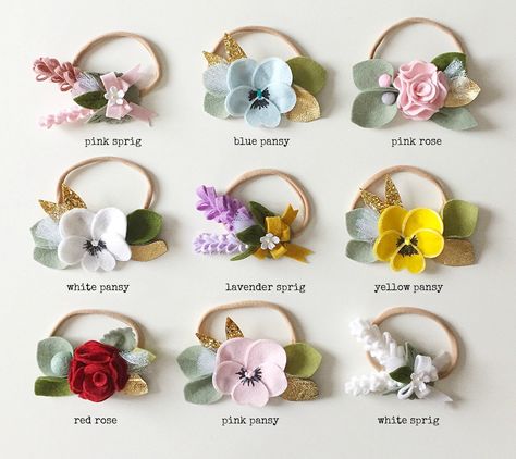 Easter Headbands, Felt Flowers Diy, Felt Headband, Fleurs Diy, Felt Hair Clips, Felt Flower Headband, Martha Stewart Weddings, Felt Flower, Diy Hair Accessories