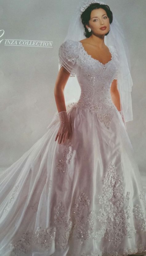 90s Wedding Dress, Knee Length Wedding Dress, Short Sleeve Wedding Dress, Wedding Gowns Vintage, Brides Wedding Dress, Wedding Dress Couture, Gorgeous Wedding Dress, Vintage Bride, Vintage Bridal