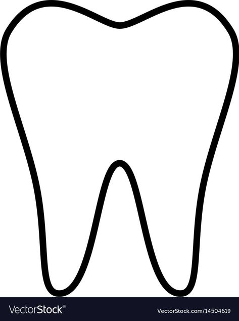 Tooth Drawing Simple, Tooth Picture Printable, Tooth Outline Printable, Tooth Silhouette, Tooth Graphic, Tooth Outline, Tooth Clipart, Tooth Fairy Costumes, Teeth Images