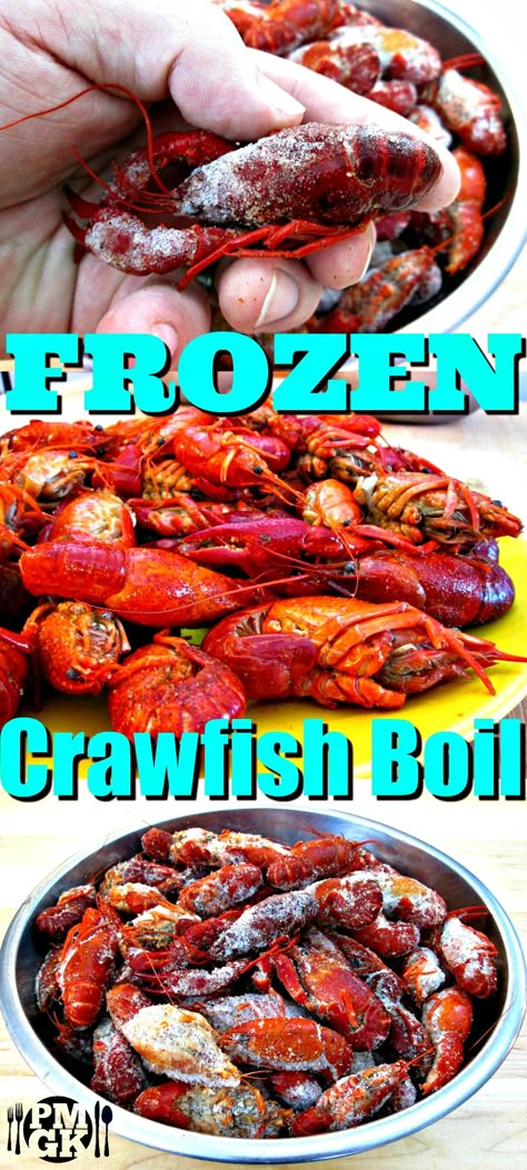 Live or Frozen Crawfish, this is one of the best ways to prepare them and you're going to love this recipe.  Just be sure to watch the short video tutorial and I'll show you, just how easy they are to make, plus I'll show you how to eat them.  Poor Man's Gourmet Kitchen How To Cook Crawfish, Boil Cook, Crawfish Dishes, Crawfish Boil Recipe, Live Crawfish, Crawfish Recipes, Seafood Boil Recipes, Boiled Food, Hashbrown Recipes