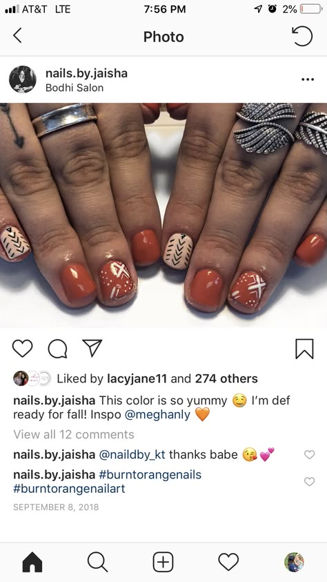 Word Nail Art Designs, Simple Western Fall Nails, Fast Finger Foods Simple, Western Boho Nail Ideas, Maroon Western Nails, Burnt Orange Western Nails, Boho Short Nails, Boho Winter Nails, Rodeo Tattoos For Women