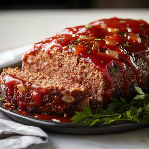 Enjoy this flavorful Sicilian meatloaf recipe packed with Italian herbs and spices, perfect for family dinners and meal prep! Sicilian Meatloaf Recipe, Sicilian Meatloaf, Southern Meatloaf, Brown Sugar Meatloaf, Bbq Meatloaf, Smoked Meatloaf, Italian Meatloaf, Cinnamon Roll Monkey Bread, Delicious Meatloaf