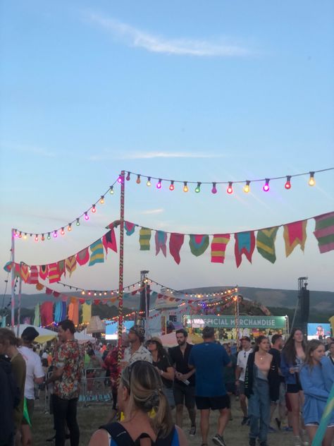 Mini Festival Ideas, Outdoor Festival Aesthetic, Small Town Festival Aesthetic, Camping Festival, Festival Atmosphere, Music Festival Camping Aesthetic, Music Festival Campsite, Camp Bestival, Forest Festival