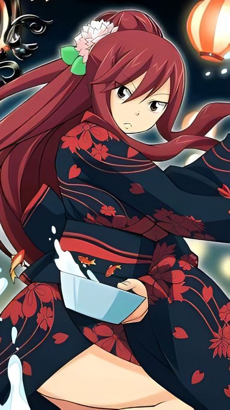 Erza Scarlet Official Art, Erza Scarlet, Fairy Tail, Scarlet, Red, Quick Saves, Art