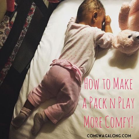 Diy Pack And Play Sheet, Pack N Play Bedding, Pack N Play Ideas, Pack And Play Hacks, Pack And Play As Crib Nursery, Pack N Play Nursery Room Ideas, Diy Mattress Pad, Pack N Play Toddler Bed, Baby Pack And Play