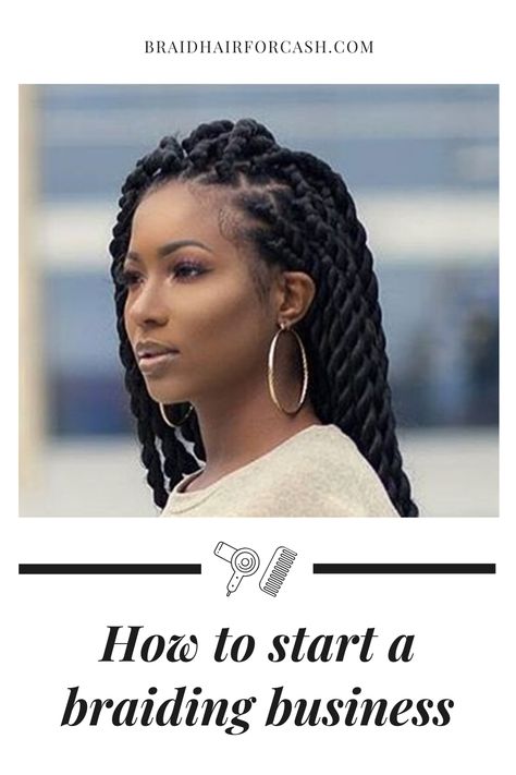 Come learn about starting your braiding business and or braiding salon Braiding Salon Ideas, Braiding Business, Natural Hair Salons, Hair School, Hair Braiding, Natural Hair Styles Easy, Business Sales, African Braids Hairstyles, Salon Decor