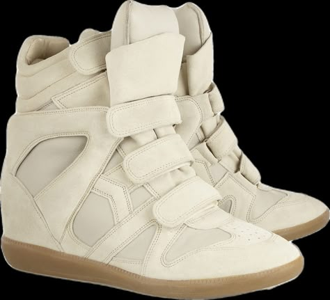 High Top Wedge Sneakers, Isabel Marant Sneakers, Marant Shoes, Isabel Marant Shoes, Stockholm Style, Leather High Tops, Stockholm Fashion, Shoe Inspo, Wedge Sneakers