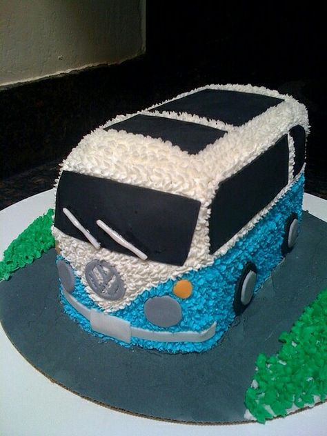 Bus Cake, Truck Cakes, Homemade Bread Easy, Icing Frosting, Vw Van, Occasion Cakes, Cake Tutorial, Birthday Cake Kids, Vw Bus