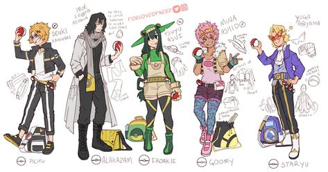 Bnha Pokemon Au, Mha Swap Au, Mha Pokemon, Bnha Crossover, Mha Crossover, My Hero Academia Art, Deku Squad, Pokémon Drawing, Pokemon Crossover