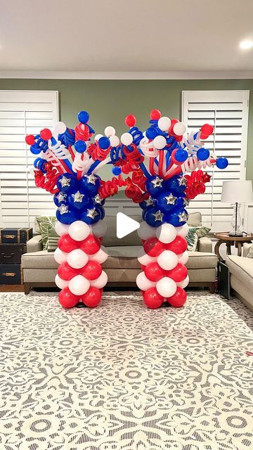 Victoria Dzierza on Instagram: "🇺🇸 MEMORIAL DAY 🇺🇸  “Our flag does not fly because the wind moves it. It flies with the last breath of each soldier who died protecting it.”—Unknown❤️🤍💙 . . . . . . #memorialdayparty #patrioticballoons #redwhiteandblueballoons #balloonideas #balloondecoration #ballooncolumns #balloonstand #balloons #buckscountypa #montcopa #buckscountyballoons #phillyevents #balloonsbyvictoria" Veterans Day Float Ideas, American Flag Balloon Wall, Veterans Day Balloon Arch, Red White Blue Balloons, Fourth Of July Balloon Garland, Patriotic Balloon Arch, 4th Of July Balloon Arch, 4th Of July Balloons, 4th Of July Balloon Garland