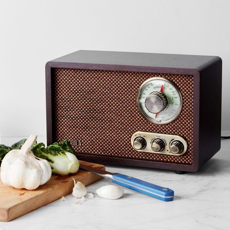 A Kitchen Radio Is Better Than Having Free Will | Epicurious Kitchen Radio, Freedom Of Choice, Aux Cord, Shortwave Radio, Set The Mood, Free Will, Smart Speaker, Ham Radio, Marshall Speaker