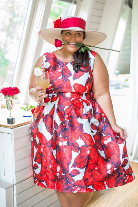 GarnerStyle | The Curvy Girl Guide: Derby Day Plus Size Derby Outfits, Derby Party Outfits For Women, Tea Party Dresses For Women, High Tea Outfit, Kentucky Derby Party Outfit, Tea Party Attire, Kentucky Derby Outfit, Derby Attire, Garner Style