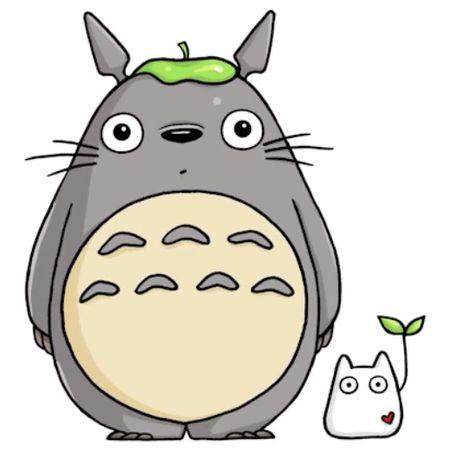 Draw Totoro, Ghibli Cartoon, Totoro Drawing, Kids Painting Projects, Totoro Art, Ghibli Totoro, Whimsical Art Journal, Doodle Paint, Japanese Drawings