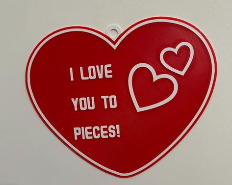 Ich liebe dich in Stücke Zeichen um so zu zeigen wie sehr du jemanden liebst! Love You To Pieces, Piece Sign, Love Someone, I Love You All, Loving Someone, Love You All, New Me, Hanging Signs, Valentine Day Gifts