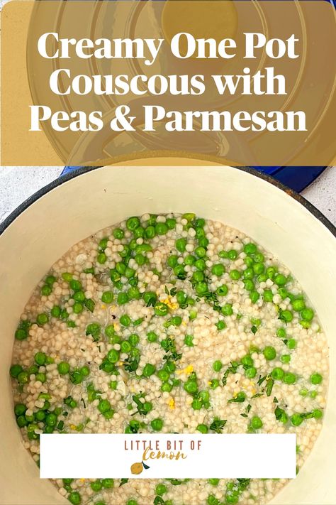 Couscous With Peas, Parmesan Pearl Couscous Recipes, Couscous Recipes Pearl, Pearled Couscous Recipes, Pearl Couscous Recipes, Vege Dishes, Lemon Parmesan Pasta, Easy Vegetable Recipes, Pearl Couscous